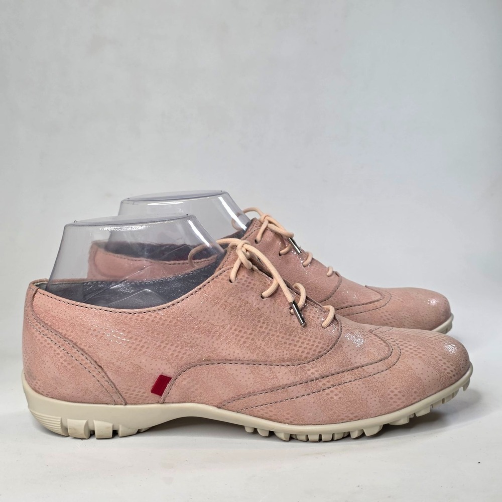 Marc Joseph Montrose Women's Golf Shoes Size 7 Pink Rose Leather Oxford Sneakers